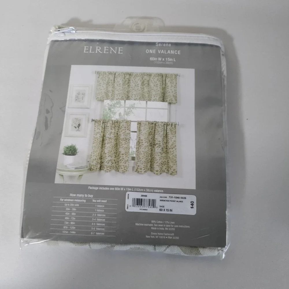 Elrene Serene Valance 60W